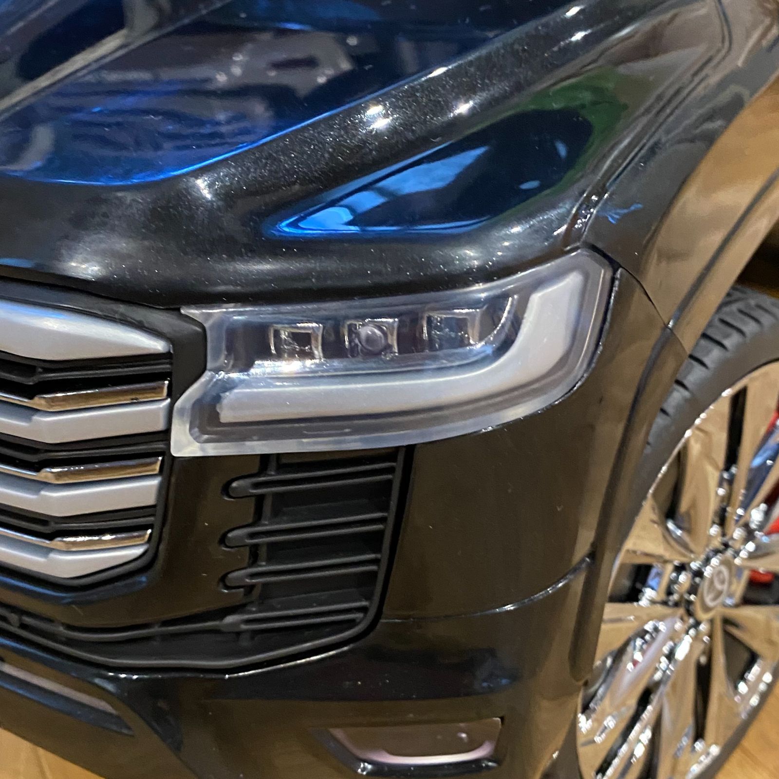 写真撮影分 組立済み ランドクルーザー 300 ブラック 乗用玩具 足けり おもちゃ ランクル プレゼント 贈り物 TOYOTA トヨタ