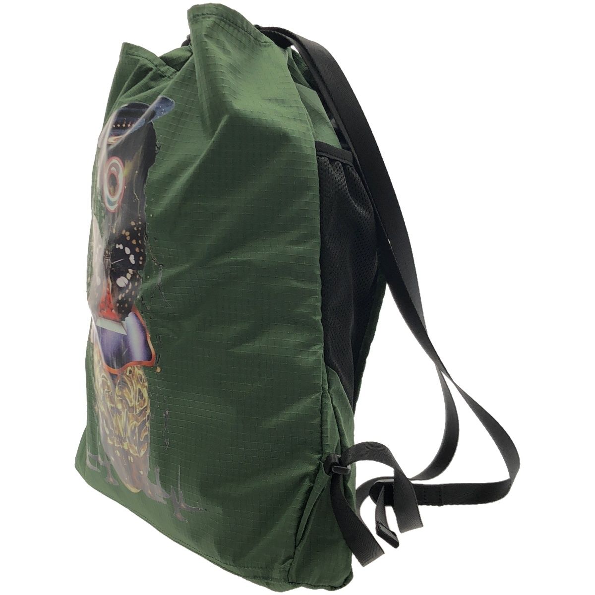 Evisen skateboards エビセン スケートボード 23SS EASY KNAPSACK 2.0 リップストップナップサック カーキ F  - 良い美品