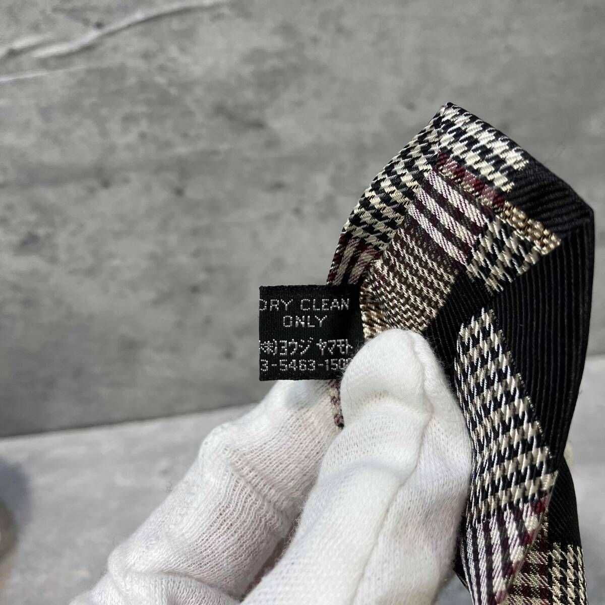 Yohji Yamamoto COSTUMED HOMME チェック ネクタイ マルチカラー