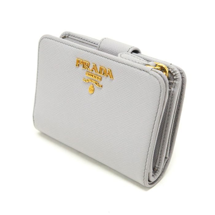 プラダ PRADA ミディアムウォレット サフィアーノ (レザー) バイカラー