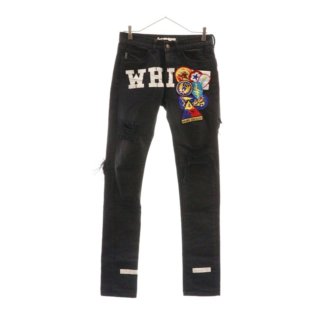 OFF-WHITE (オフホワイト) 15SS ワッペンデザイン ダメージ加工 
