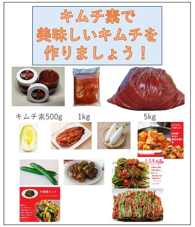 キムチの素500g 1個入り