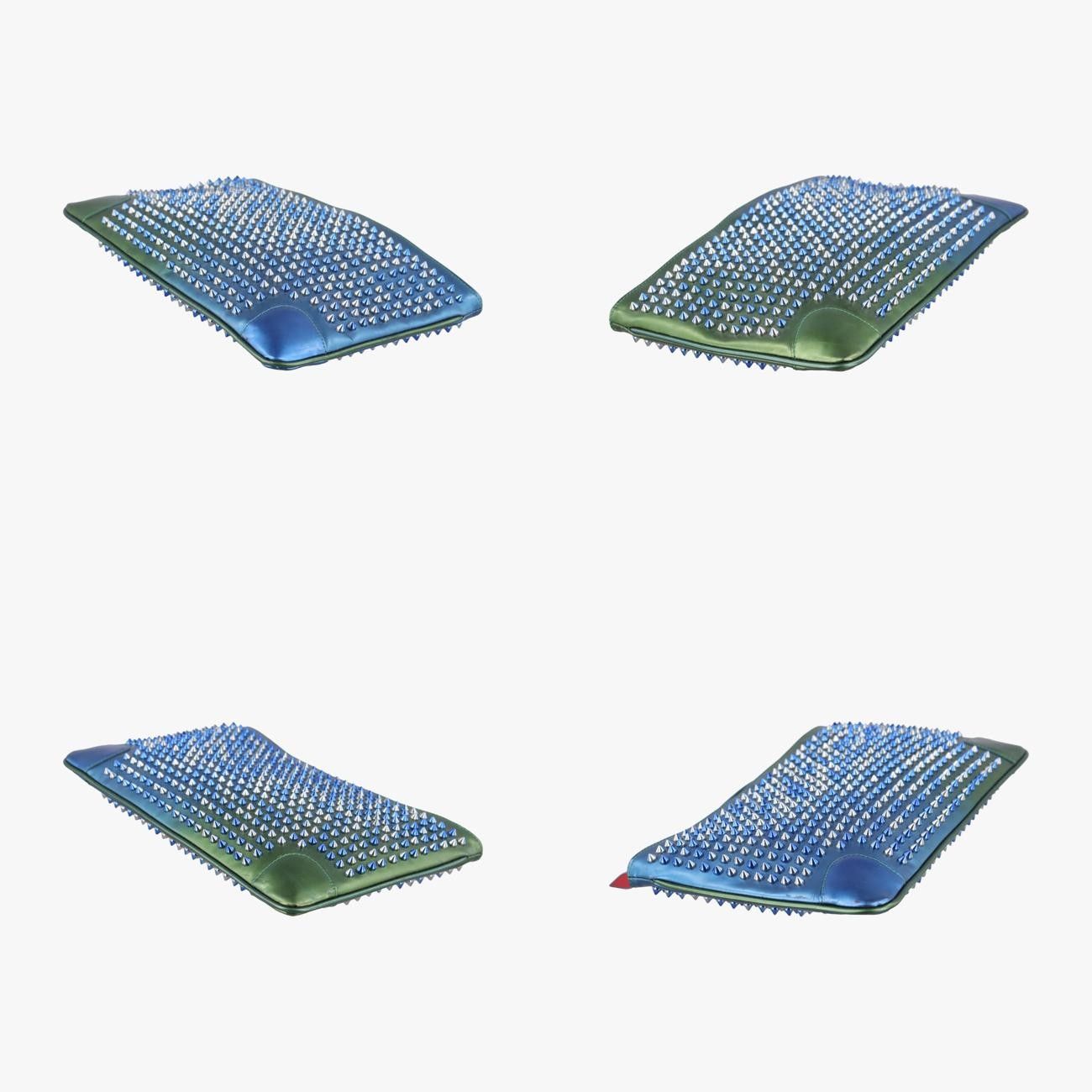 チェーンクラッチブルー×グリーンエナメル