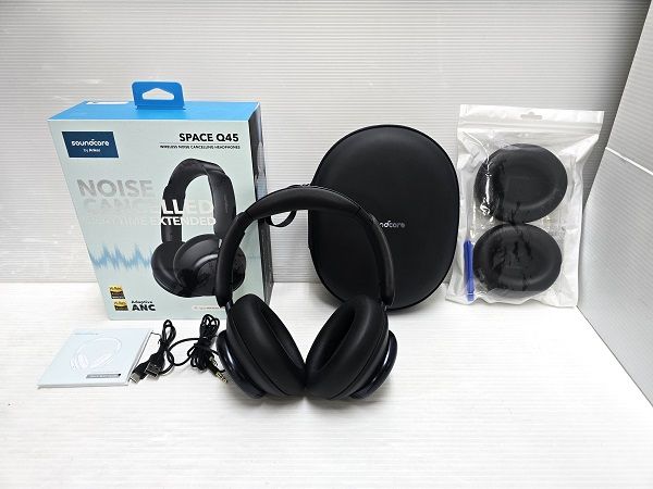 アンカー　サウンドコアq45 ヘッドフォン　箱 充電器付き アンカー サウンドコアq45 ヘッドフォン 箱 充電器付き 1万円台