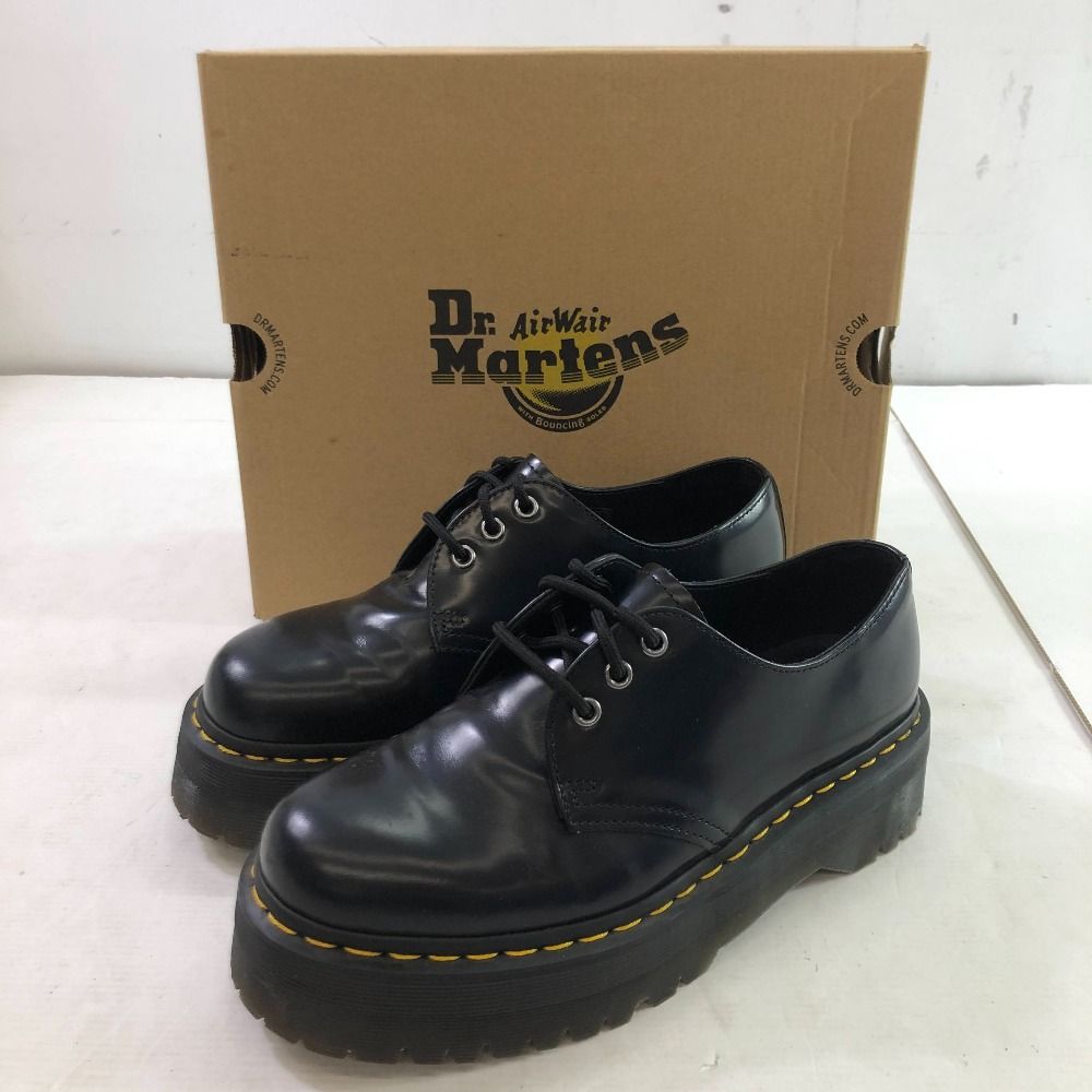 04w4126∞ Dr.Martens ドクターマーチン 1461 QUAD 3ホール レザーシューズ 25567001 ブラック UK8 八王子店