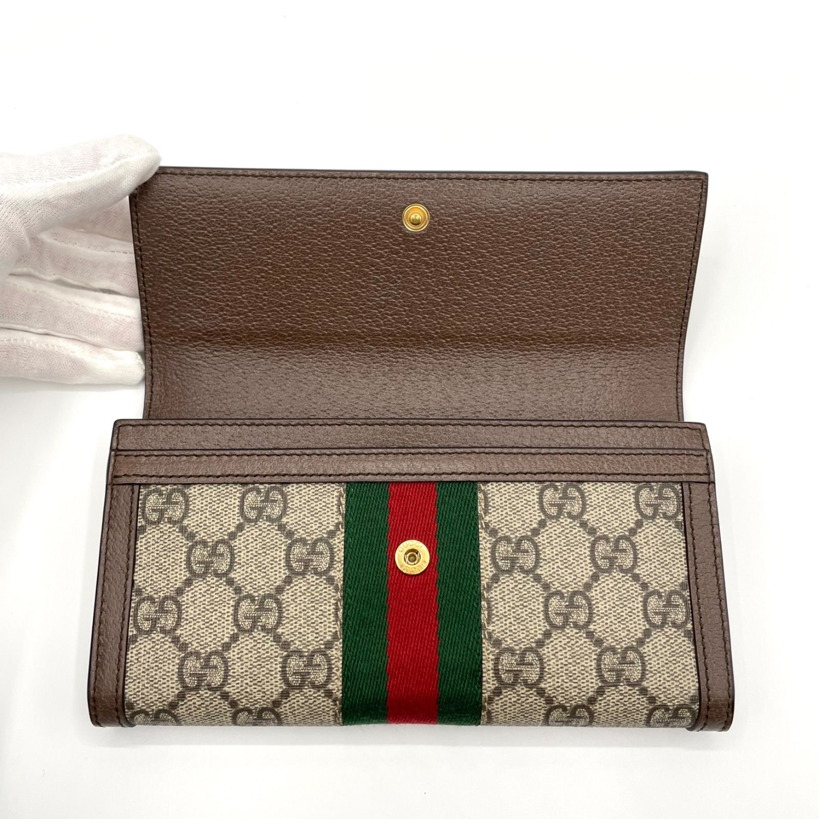 GUCCI グッチ 長財布 523153 GG コンチネンタルウォレット Ophidia