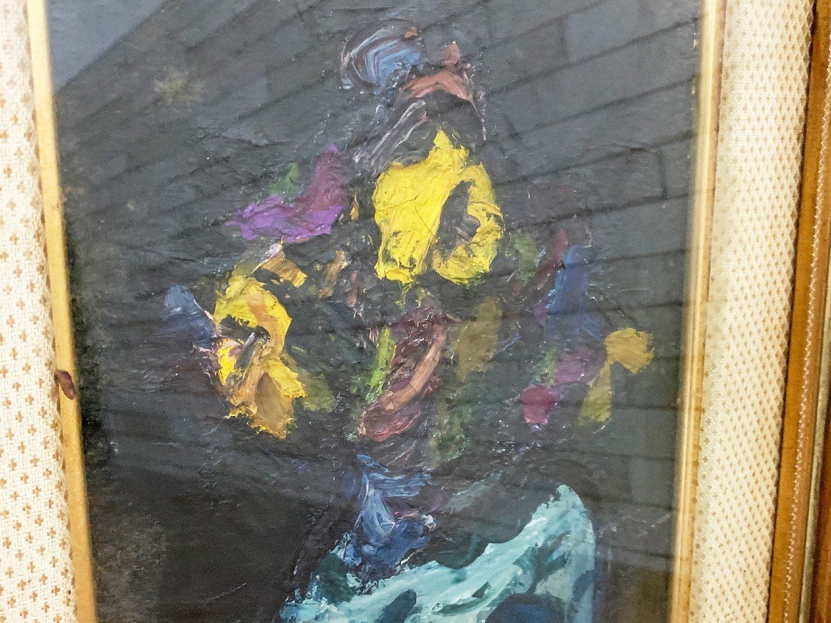 花瓶 額装