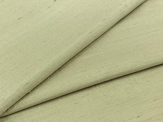 平和屋着物▽男性 紬 単衣 柳鼠色 正絹 AABC1687jh