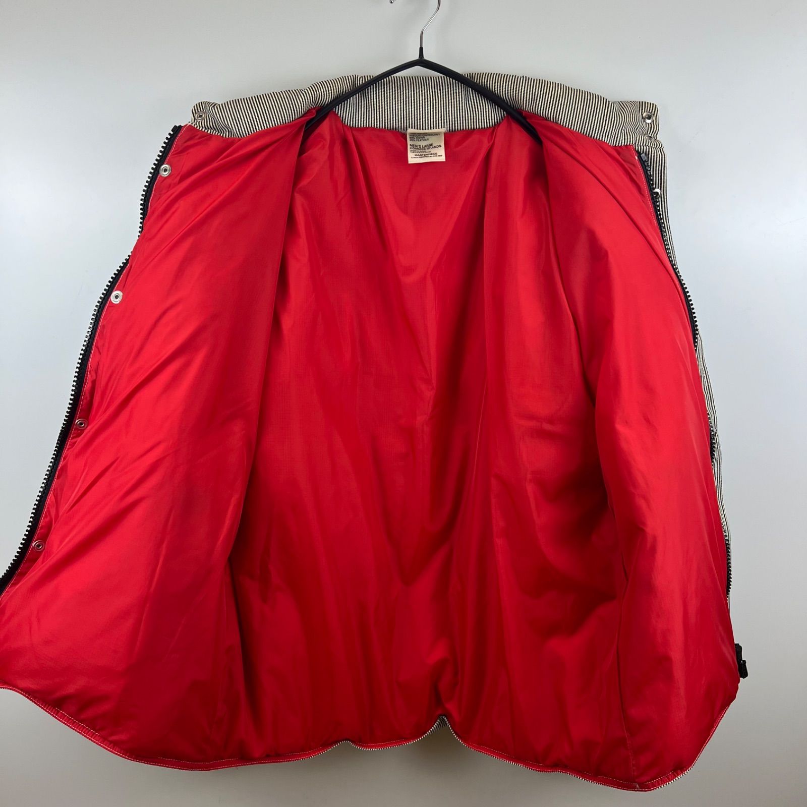 MASTERPIECE マスターピース　スノボジャケット　赤　裏原　00s MASTERPIECE 00s archive hickory down jacket L マスターピース