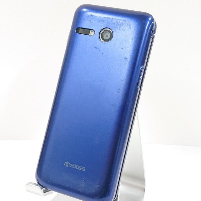 美品】au かんたん携帯KYF41 ブルー 付属品付き ガラケー au