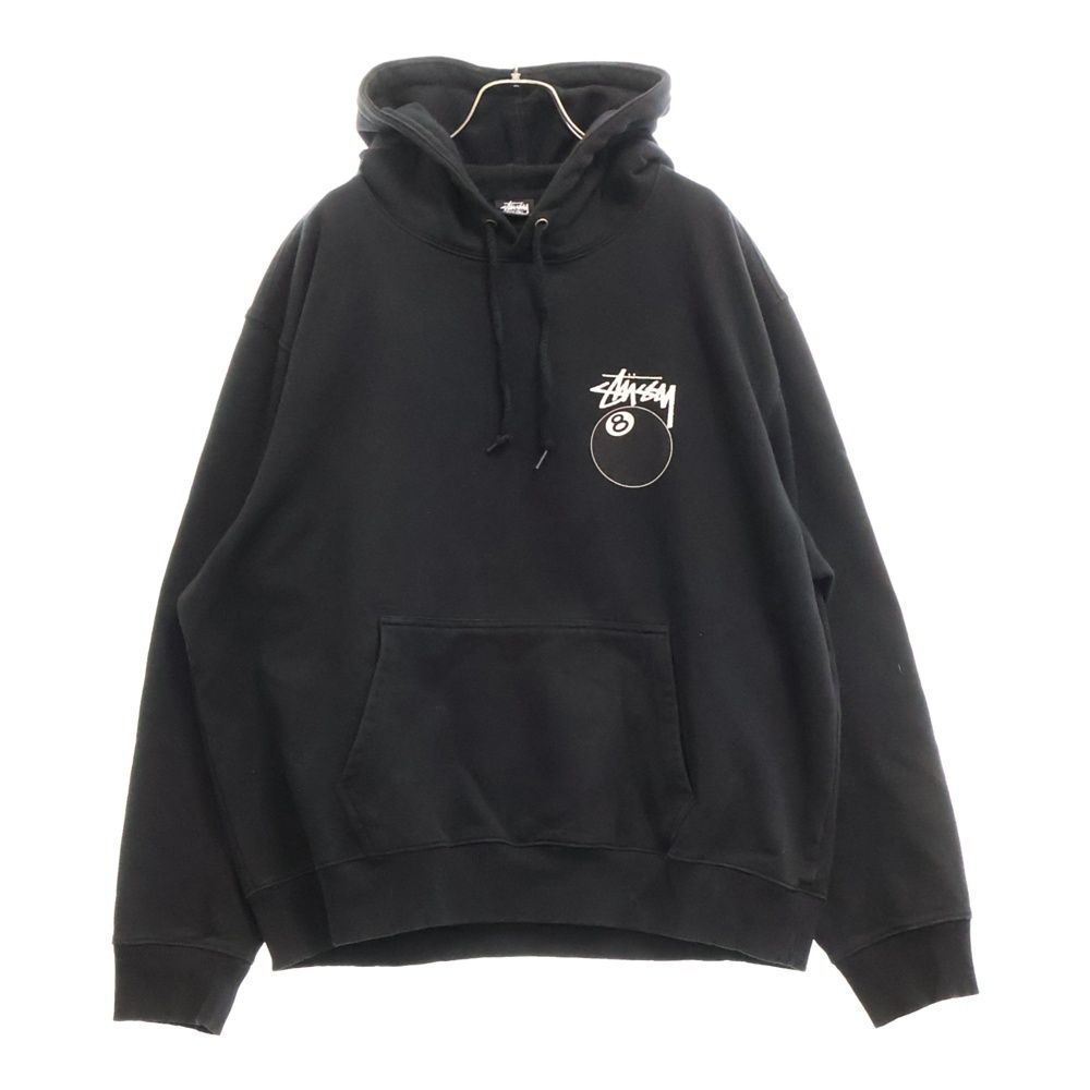 ステューシー STUSSY 8 BALL HOODIE パーカー ブラック L STUSSY (ステューシー) 8 Ball Logo Pullover エイトボール