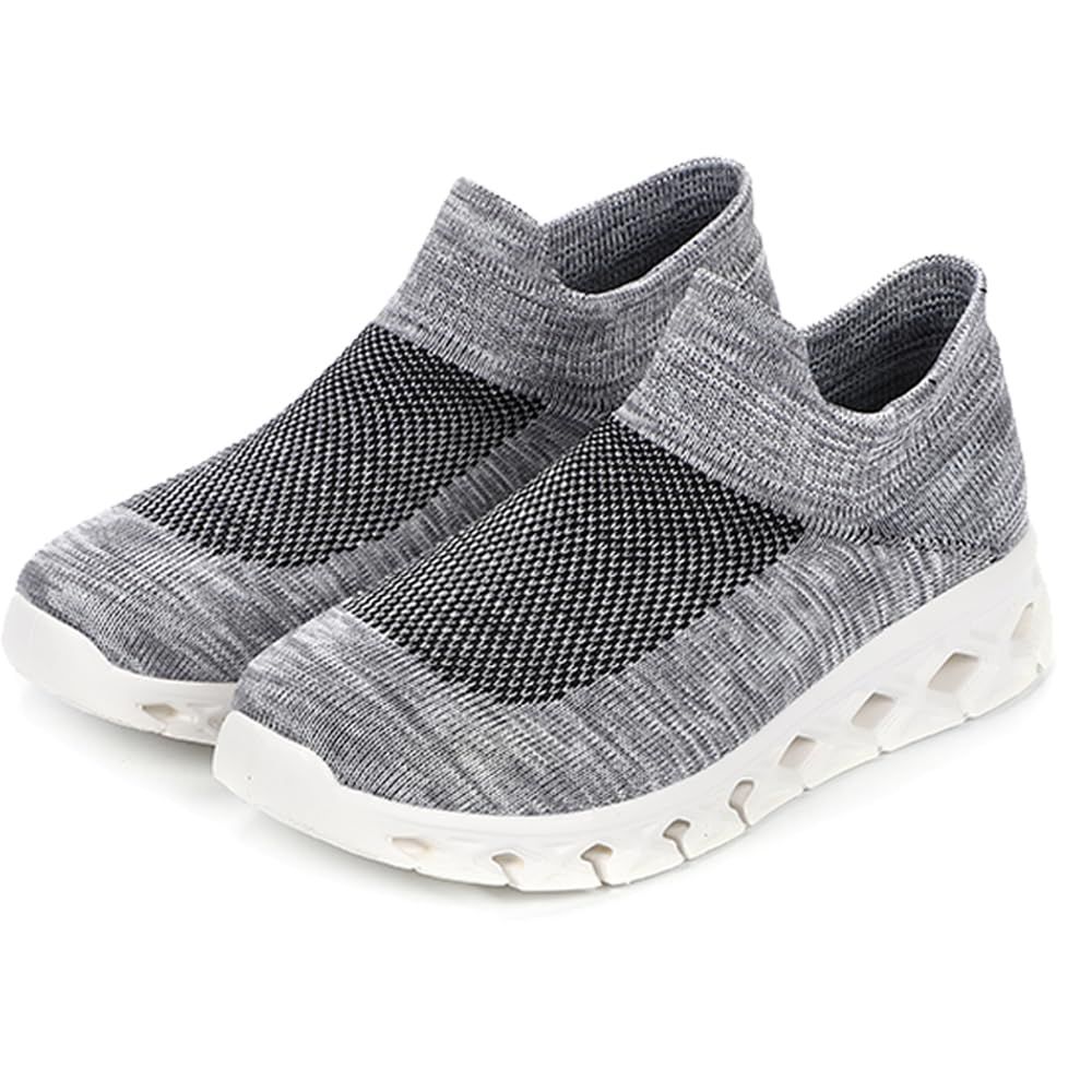 キッソス（ＫＩＳＳＯＳ） メンズ シューズ スニーカー スリッポン ウォーキング ランニング スポーツ 室内 軽量 通勤 通学 通気 (クラシックブラック， 日本の靴のサイズ寸法， 大人， 数