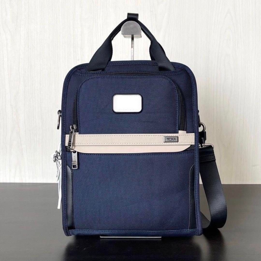 新品 TUMI ALPHA 2203117ミディアム・トラベル・トート ネイビー  