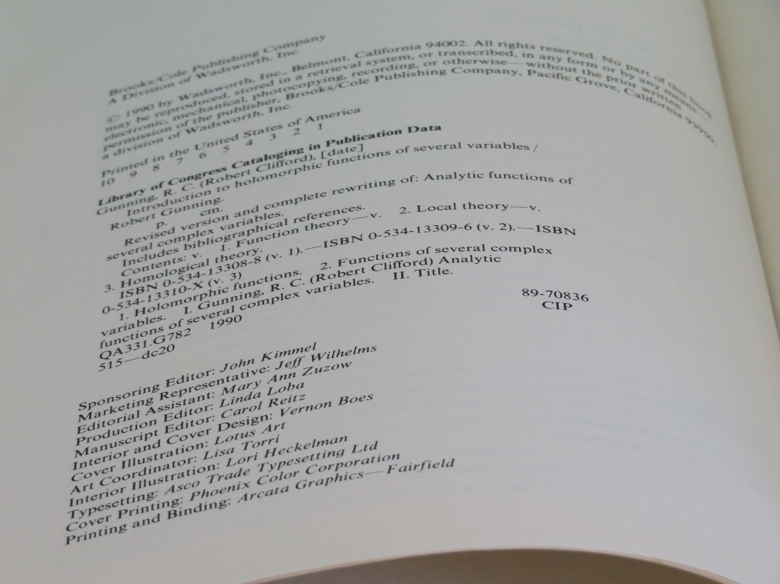 Holomorphic Functions