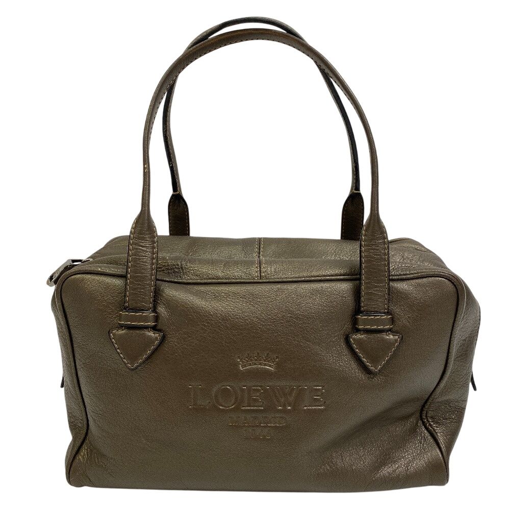 美品 LOEWE ロエベ ヘリテージ ミニボストンバッグハンドバッグ LOEWE ロエベ ヘリテージ ミニボストンバッグ ハンドバッグ