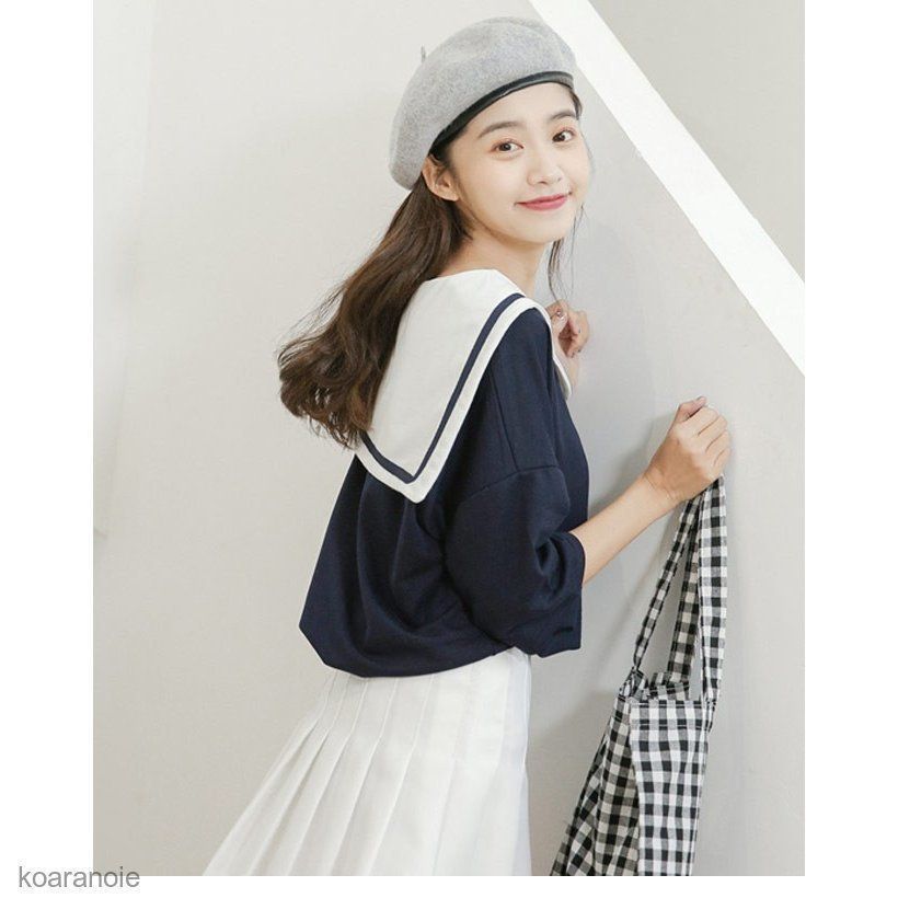 Tシャツ レディース セーラー服 半袖 カットソー マリンセーラー