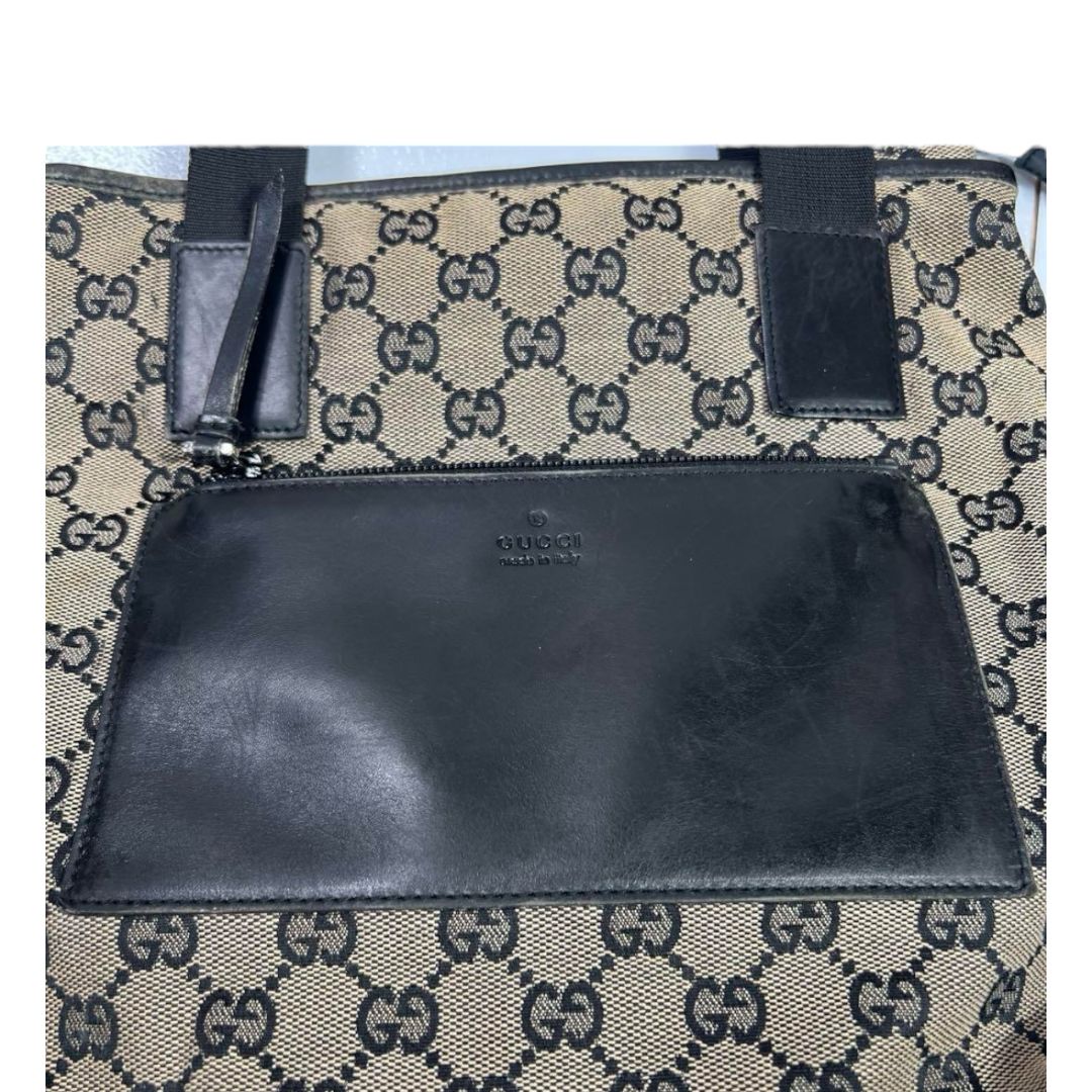 GUCCI グッチ トートバッグ ハンドバッグ GGキャンバス GG柄 キャンバス レザー DECORATOM_COM_BR