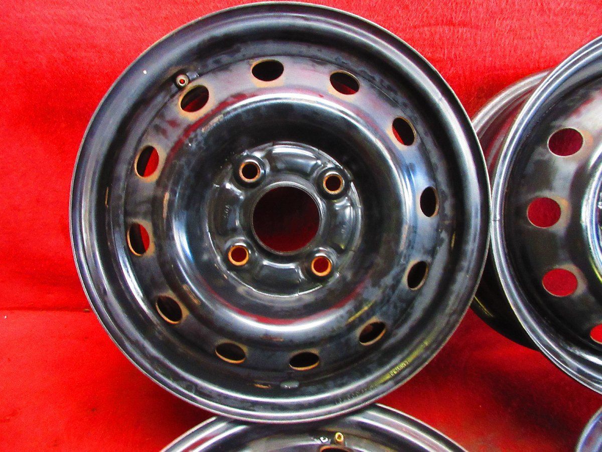 ホンダ純正 鉄ホイール 鉄チン 4本セット 中古スチールホイール13x4.0