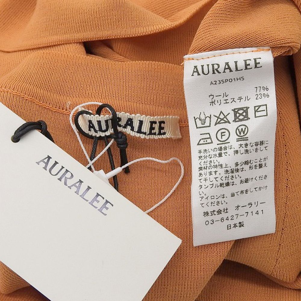 タグ付未使用 オーラリー AURALEE 2023年商品 A23SP01HS ウール
