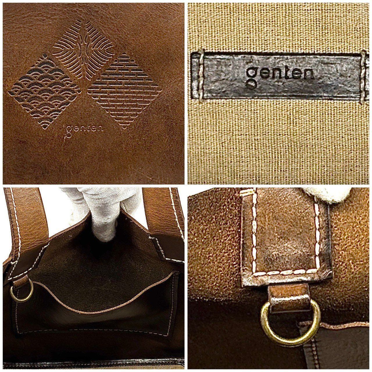 本革の経年美】 genten ゲンテン トートバッグ A4収納可能 アマーノ M