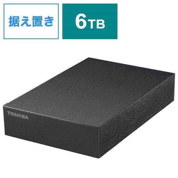 新品未開封】TOSHIBA 外付けHDD 6TB HD-TDA6U3-B-