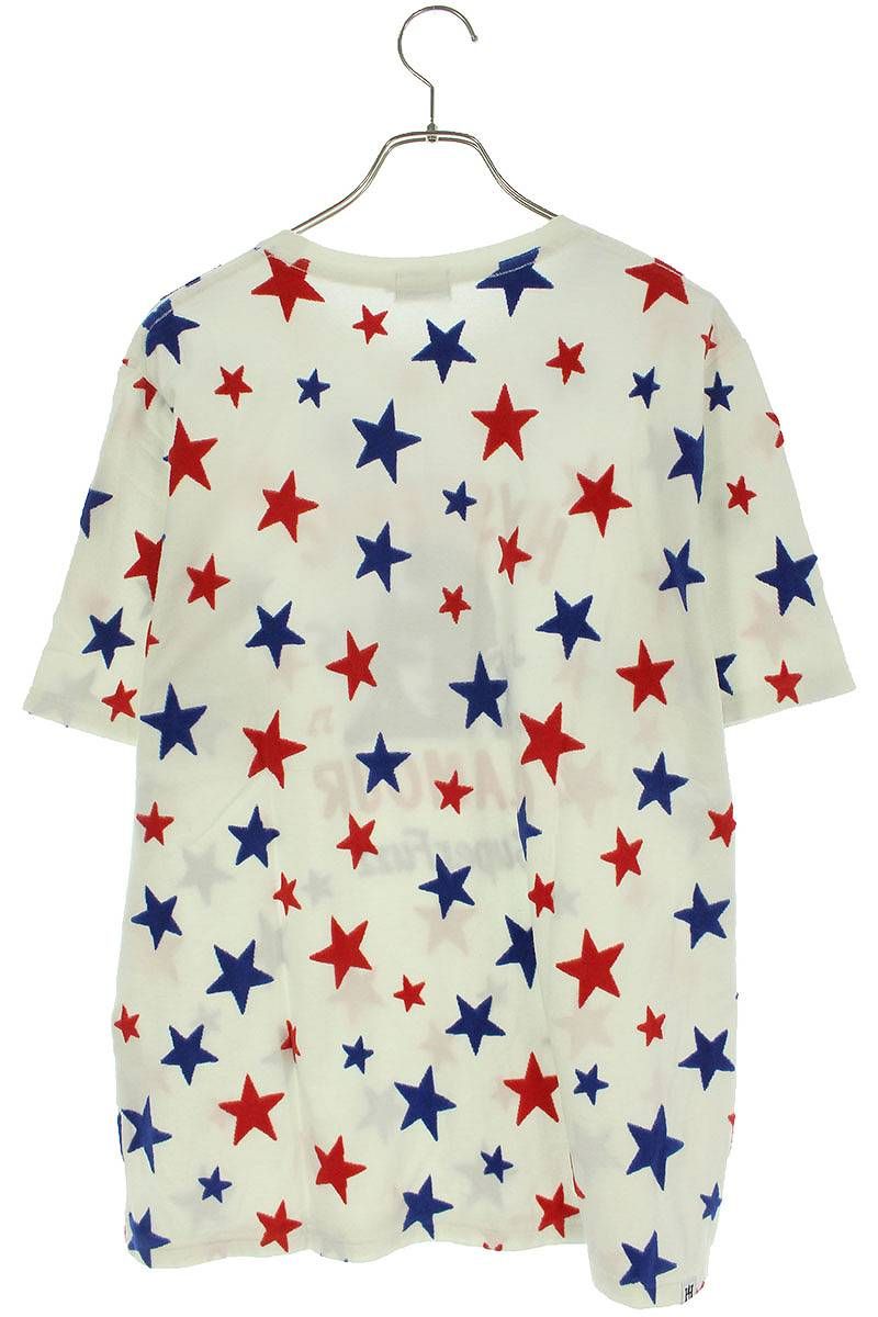 ヒステリックグラマー 02182CT17 スター柄Tシャツ メンズ XL