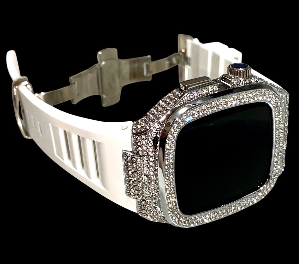 Watchカバーケースアップルウォッチラバーバンドベルト キラキラ