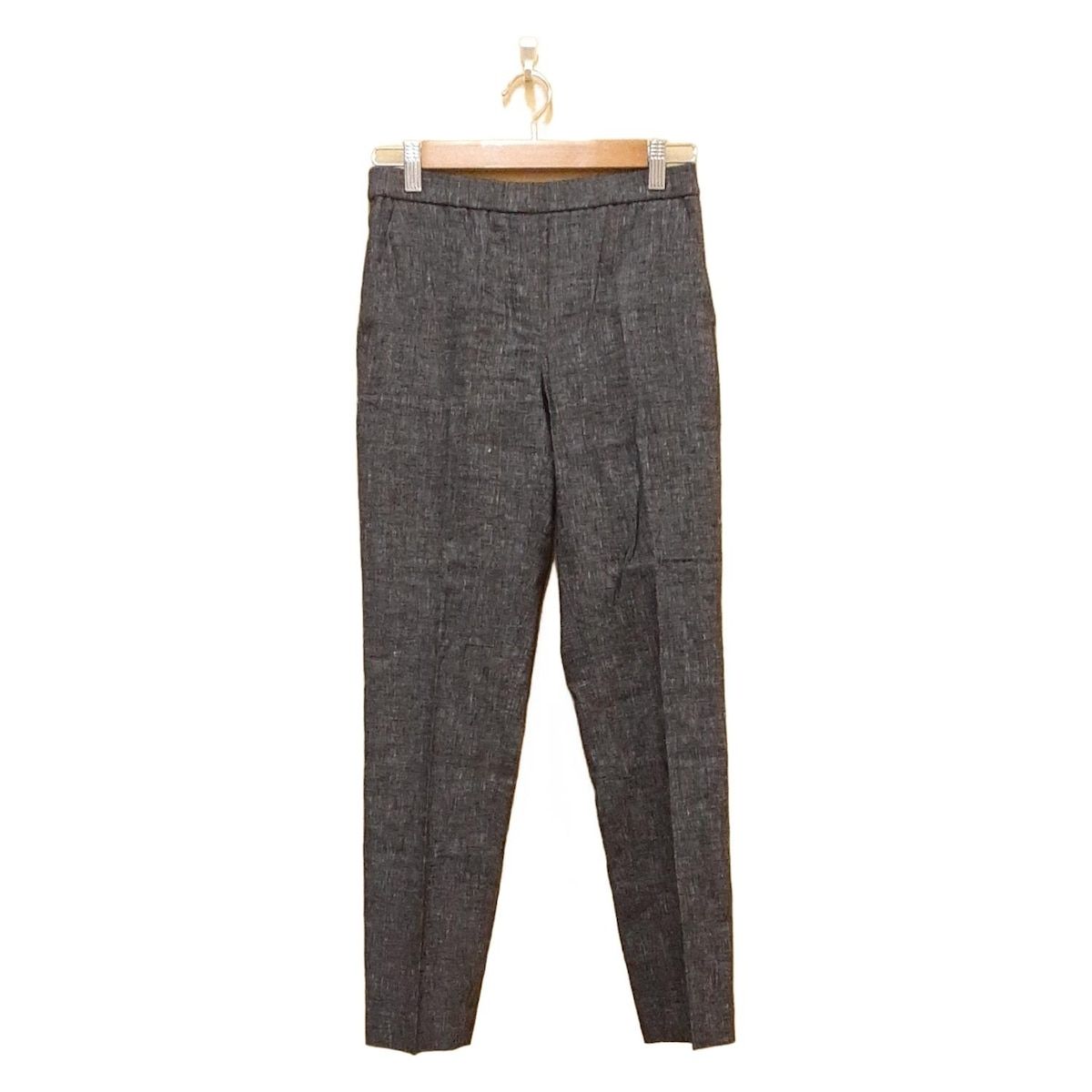 theory(セオリー) パンツ サイズ00 XS レディース - 黒×ライトグレー
