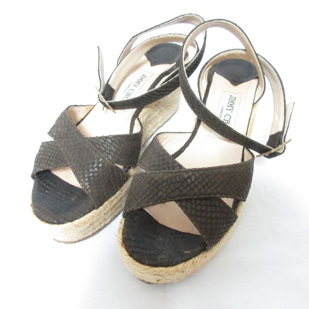 良品 JIMMY CHOO ジミーチュウ クロスベルト アンクルストラップ 良品 JIMMY CHOO ジミーチュウ クロスベルト アンクルストラップ