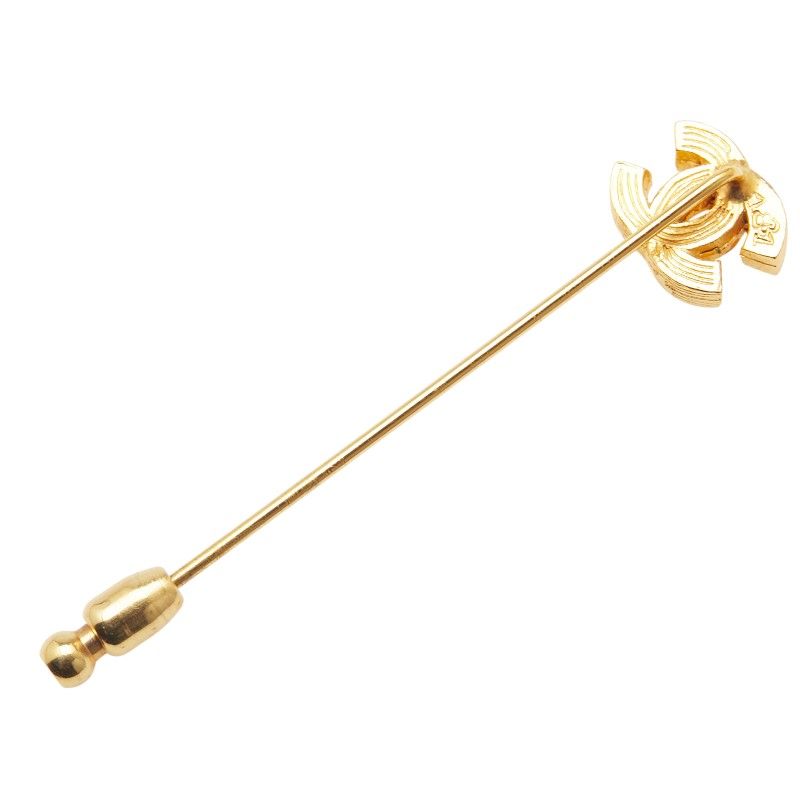 シャネル ココマーク ゴールド メッキ ラインストーン レディース CHANEL 228-34645