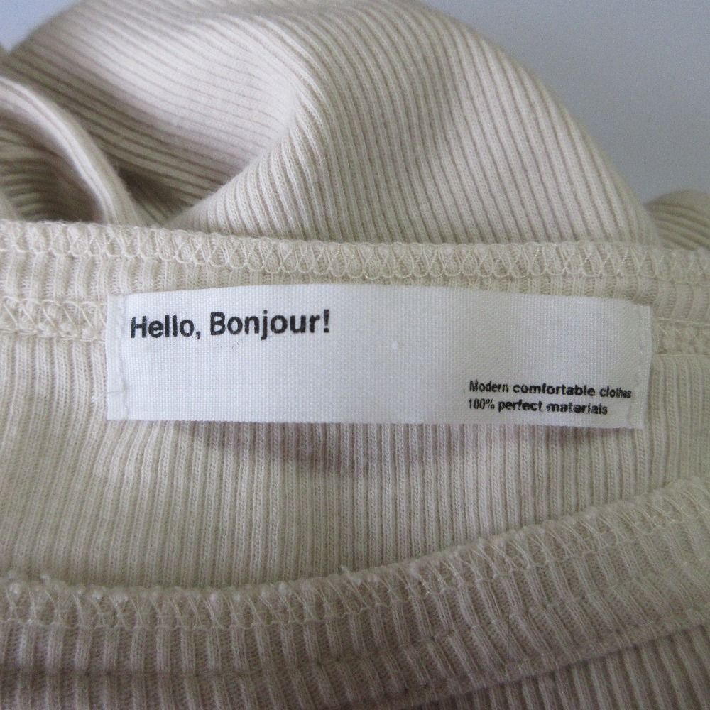 良品 22AW L'Appartement アパルトモン ドゥーズィエムクラス Rib L/S T-SH 長袖 リブ Tシャツ カットソー ホワイト レディース 古着 中古 良品 22AW L'Appartement アパルトモン ドゥーズィエムクラス