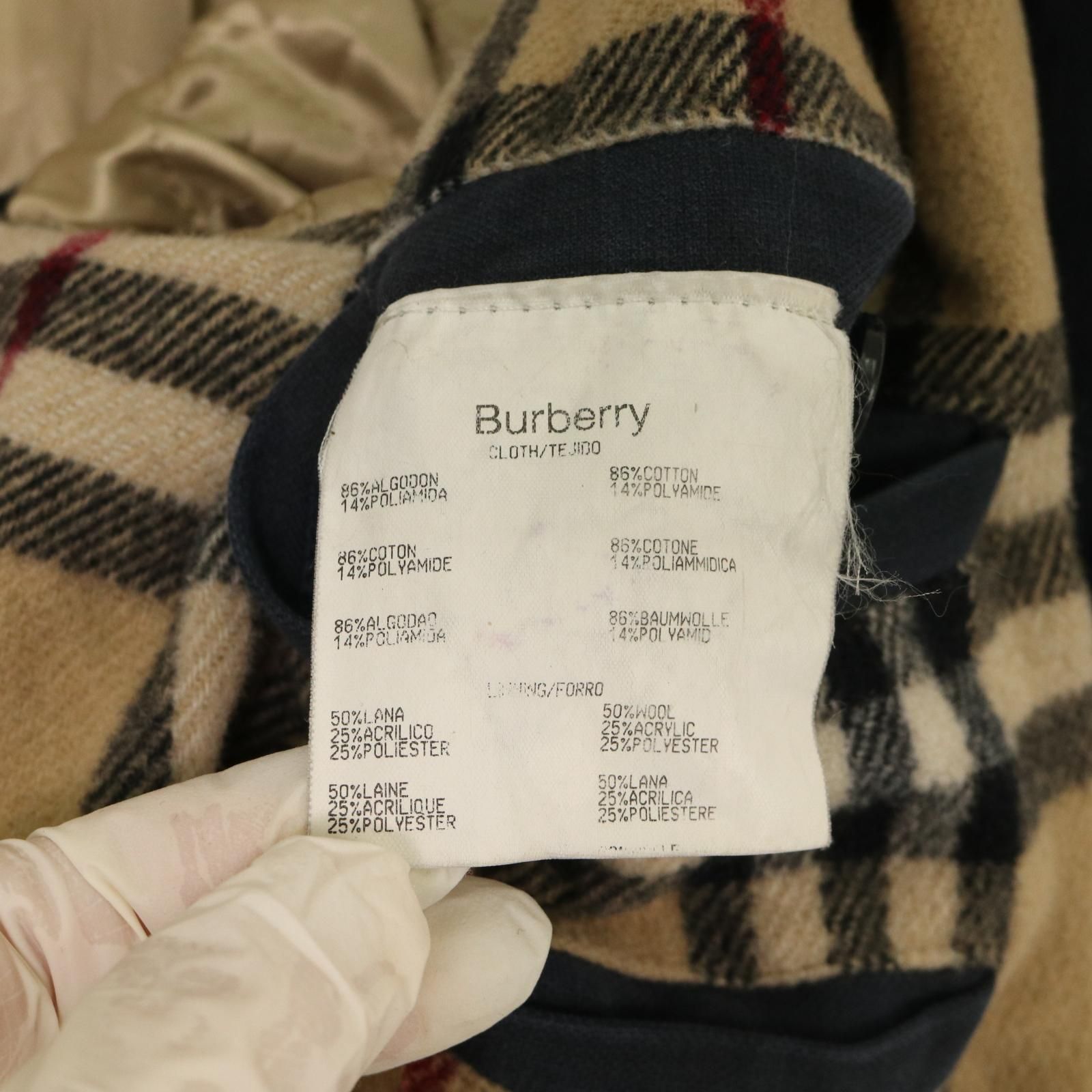 Burberry ハーフコート　size M 楽天市場】バーバリー ハーフコートの通販