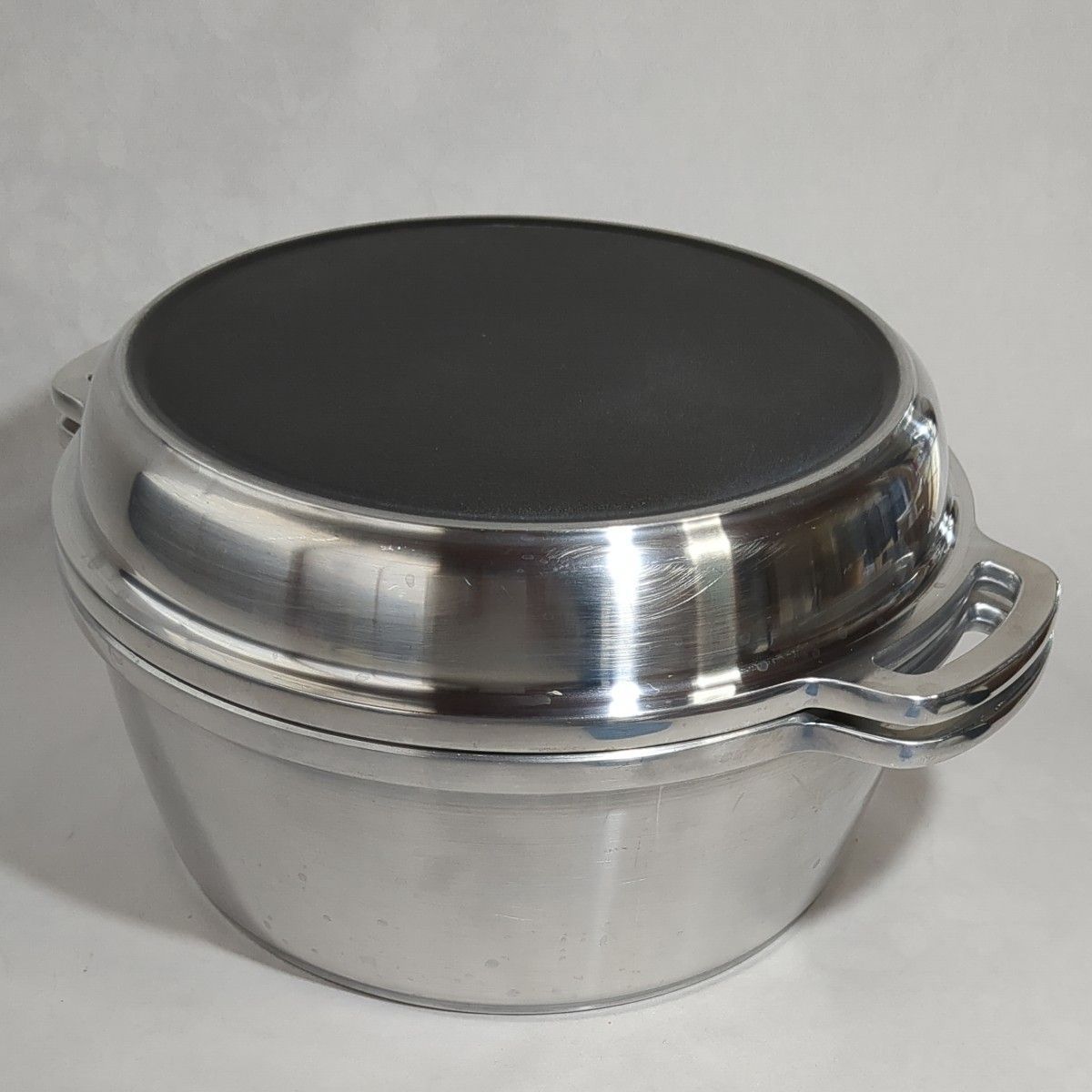 IH 無水鍋R 24cm 4L 両手鍋 炊飯鍋 ムスイ 生活春秋 USED美品 - メルカリ 