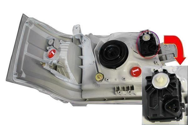 トヨタ 200系 ハイエース 3型 純正 クリア ヘッドライト H4