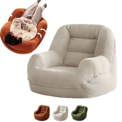 ソファ 一人掛け ビーズクッション長持ファブリック生地 座布団 豆袋 軽量 一人用 チェア 椅子 おしゃれ ローソファ フロアソファ モダン