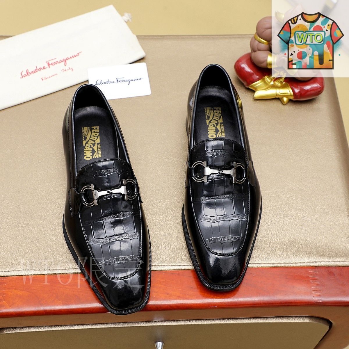 Ferragamo フェラガモ メンズ ビジネス シューズ18-ZY17 - メルカリ
