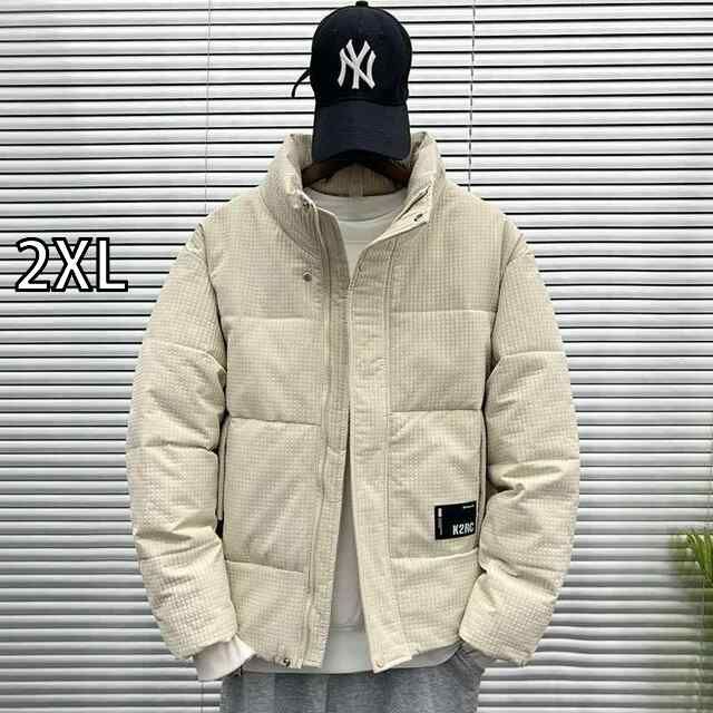 2XL 春 コーデ メンズ 用 服 シンプル ファッション オシャレ 大人 かっこいい 紳士服 アメリカン カジュアル チェック スタンドカラー 綿 ジャケット ハイエンド カジュアル 通勤スタイル 重ね着コーデ ゆったりシルエット 軽アウター
