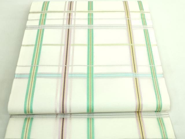 平和屋着物□極上 夏物 六通柄袋帯 格子 やまと誂製 逸品 DZAA7470kh5  