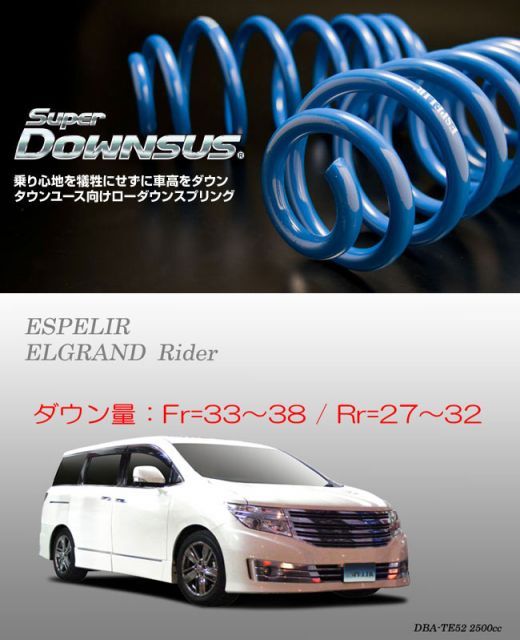 e52 RS-R スーパーダウンサス TE52 エルグランド エルグランド rs-r 