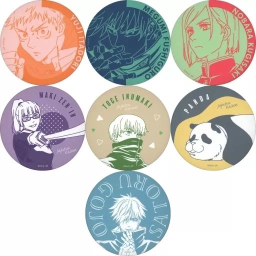 呪術廻戦 TSUTAYA 缶バッジ② 中古】バッジ・ピンズ 全7種セット 「MAPPA×TSUTAYA 劇場版公開記念