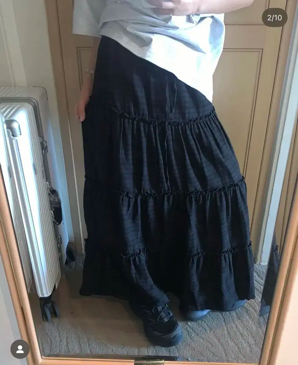 バイムード ピービー シャーリング スカート CHECK