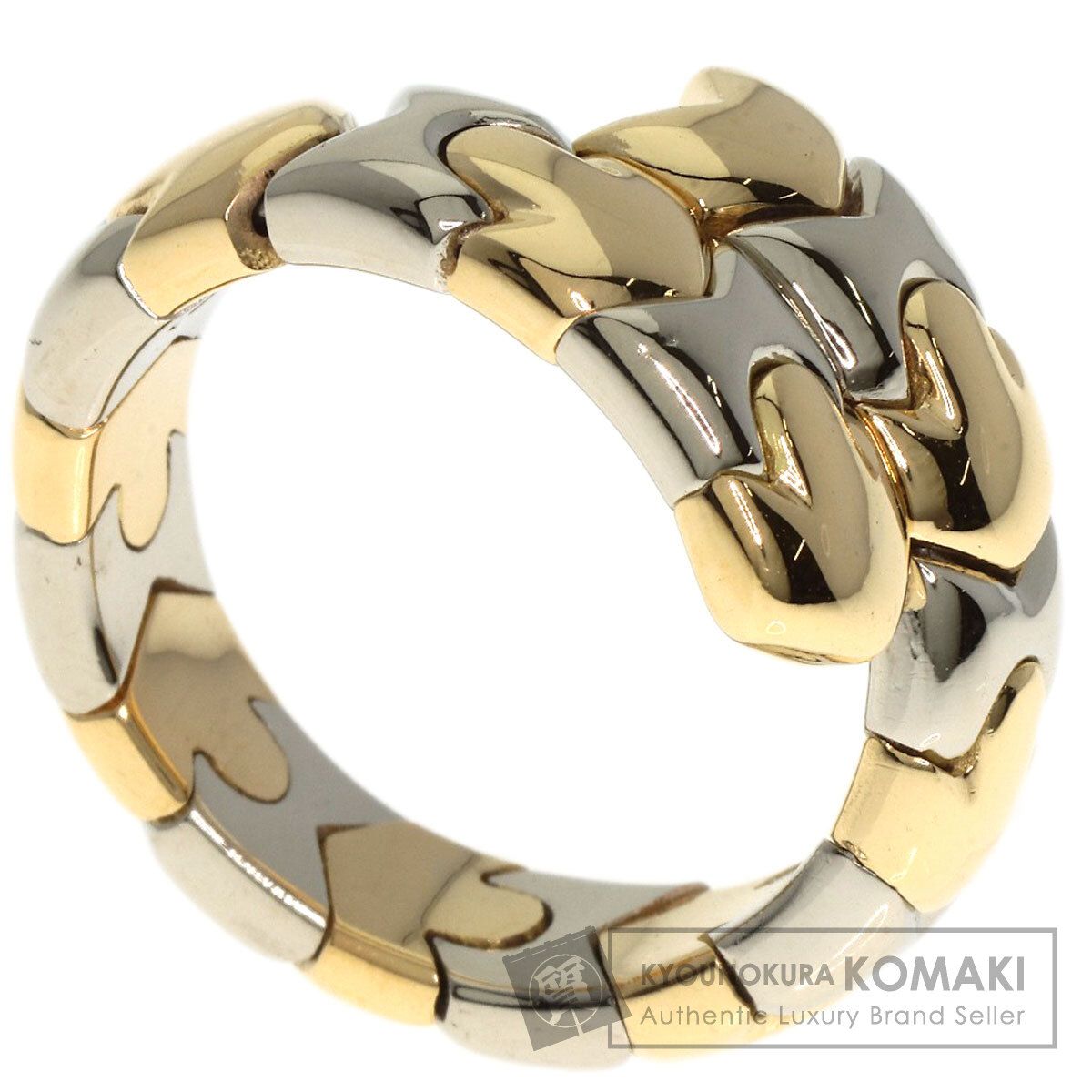 BVLGARI ブルガリ アルベアーレ リング 指輪 K18YG K18WG レディース