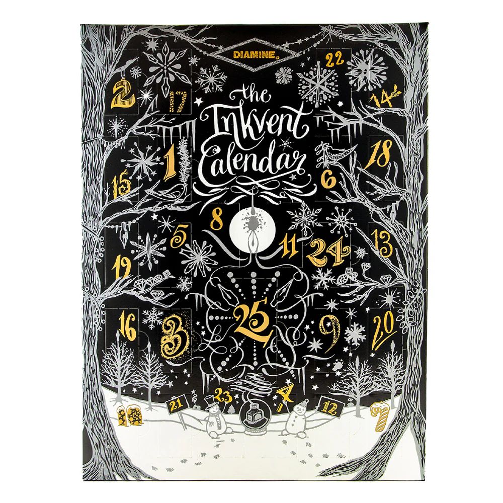 DIAMINEボトルインク インクベントカレンダー グリーンエディション DIAMINE ダイアミン 限定 インクベントカレンダー 2022 グリーン