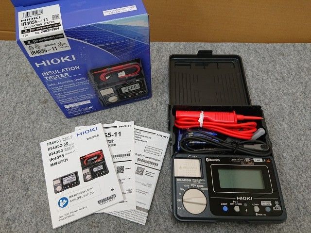 HIOKI 絶縁抵抗計 IR4055-11 太陽光発電システム用