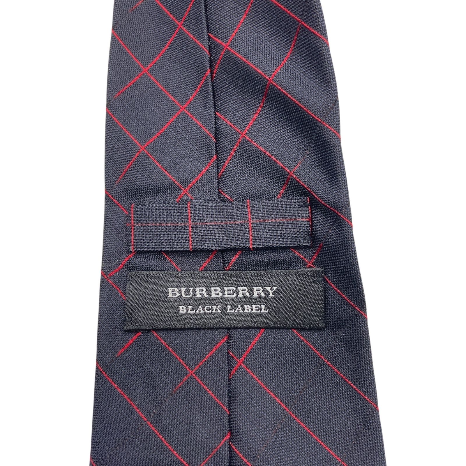 NK7 バーバリー Burberry チェック柄 ネイビー ネクタイ - メルカリ