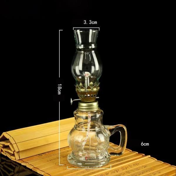 新品・未使用】オイルランプ ガラス レトロ アンティーク