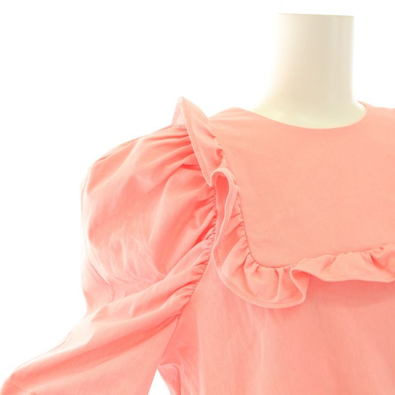 ヨリ yori 23SS ミニパフブラウス シャツ ラウンドネック 半袖