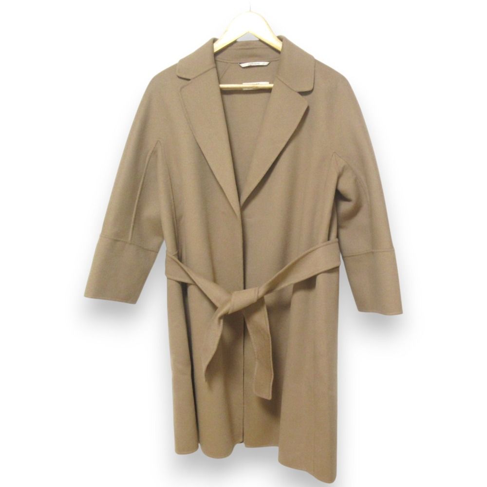 美品 S Max Mara エスマックスマーラ ARONA ウール100％ リバーコート  