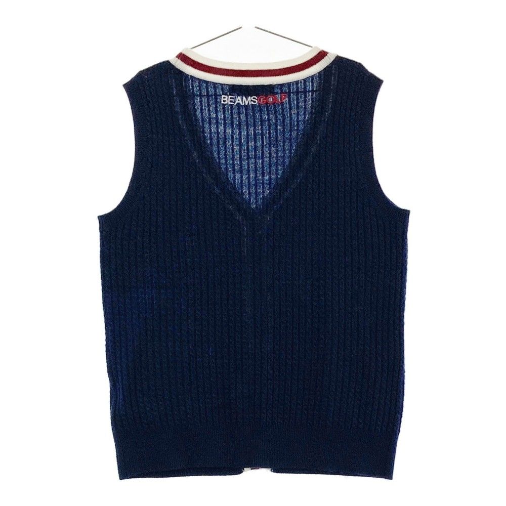 美品　beams golf ニットベスト　 Mサイズ サイズ：M BEAMS GOLF ビームスゴルフ ニットベスト 総柄