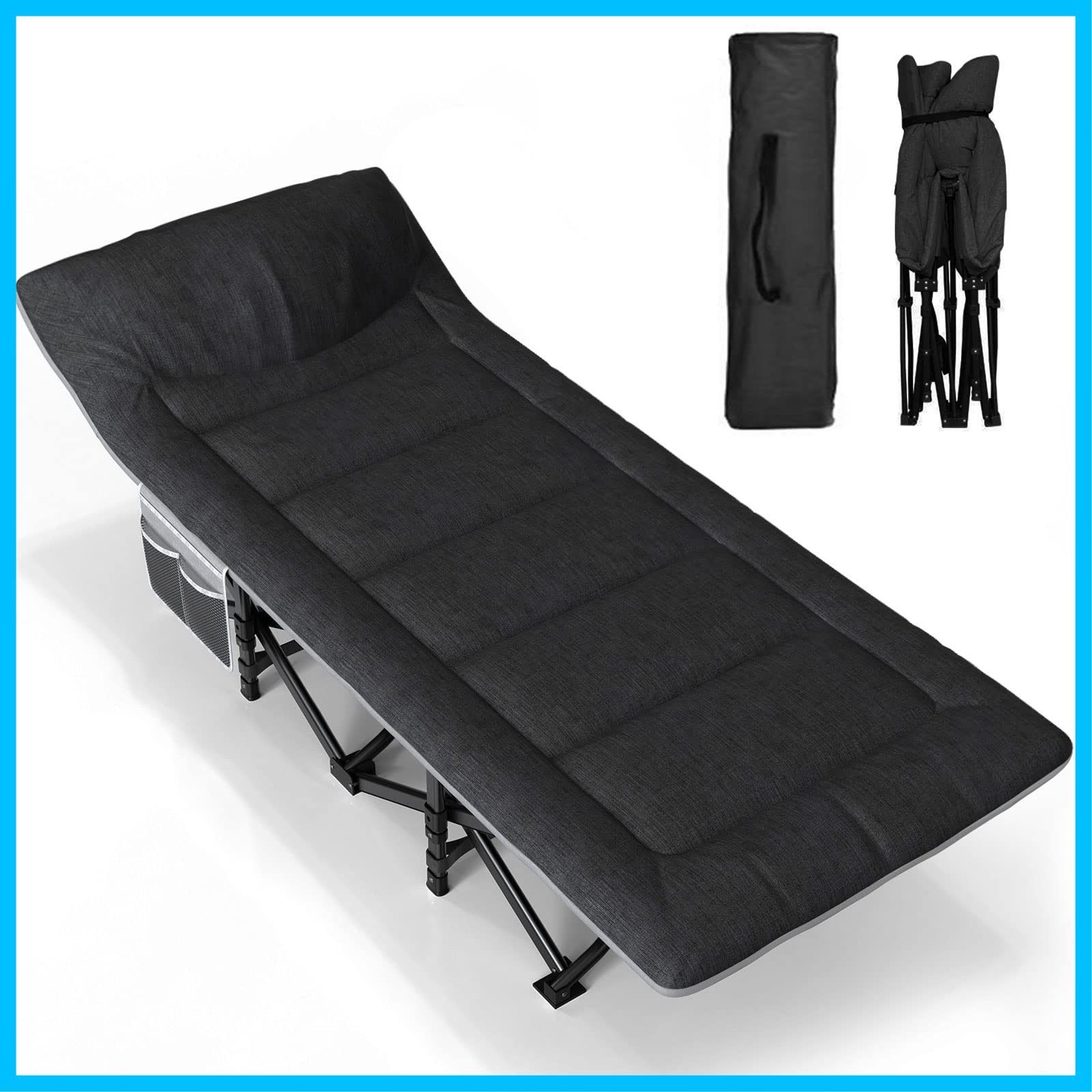 新着商品 黑色 おりたたみべッド キャンプベッド アウトドアベッド こっと 軽量 通気性 防水 コット 折り畳み式ベッド 室内 折り畳み 簡易ベッド 折りたたみベッド ATORPOK